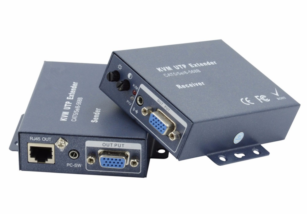 KVM Extender Extend VGA Video and PS2 Signal Over single Cat5e/6 Cable up to 200m