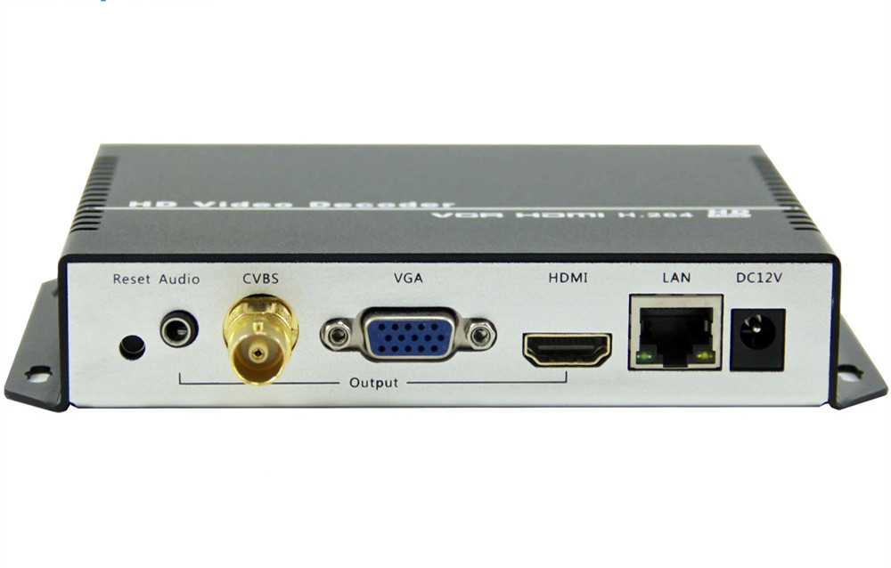 UHD 4K H.265 H.264 HDMI VGA CVBS Decoder HD SD Video Audio IP Streaming Decoder HTTP RTSP RTMP UDP HLS To Receiver